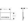 Клавиша смыва GEBERIT SIGMA 50 115.672.DW.2 черный